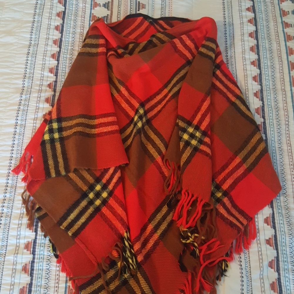 Vintage Troy Wool Leisure Blanket/Poncho